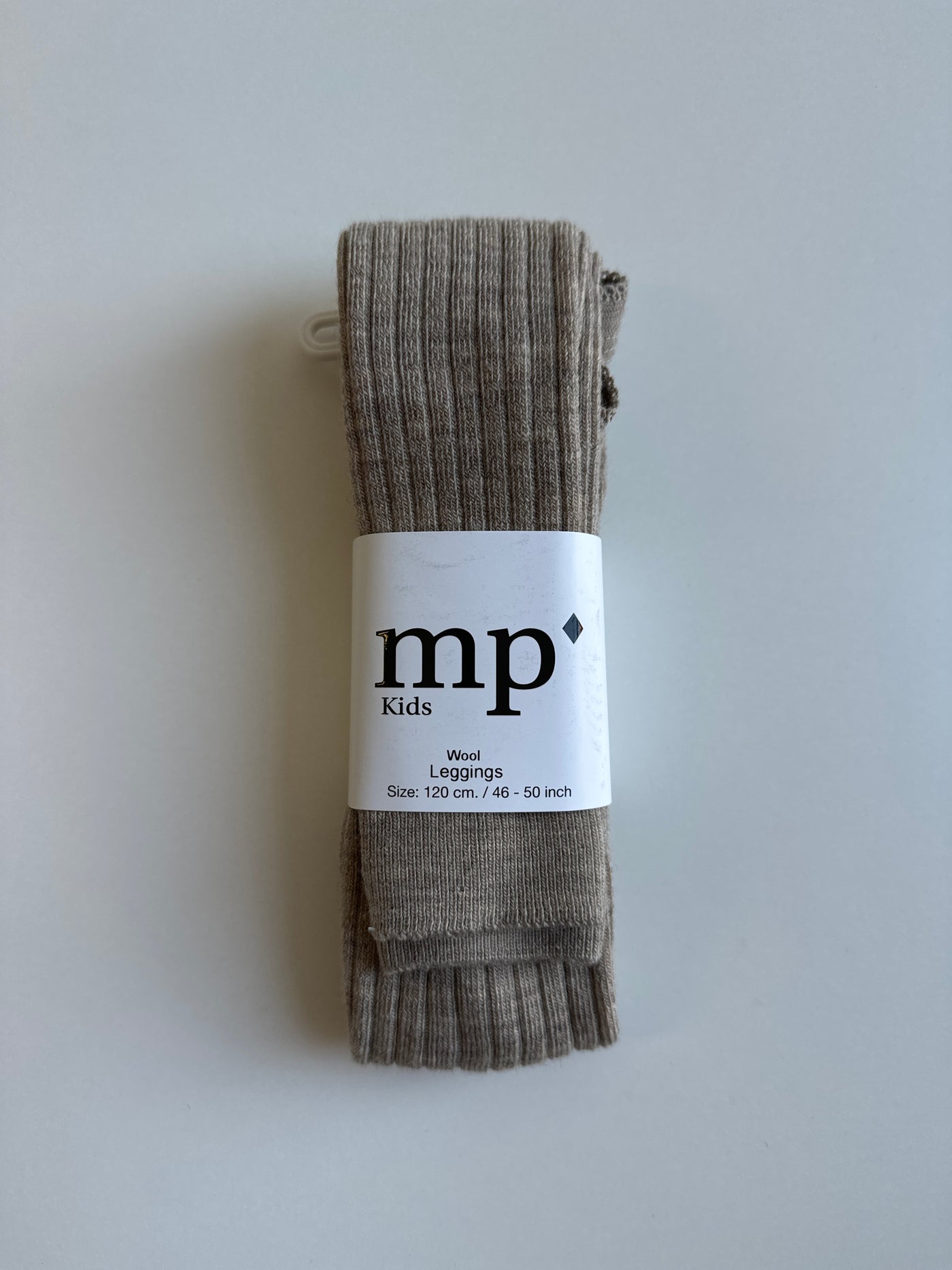 MP Denmark - Leggings aus Wolle 'Wool rib Tights - Light Brown Melange'