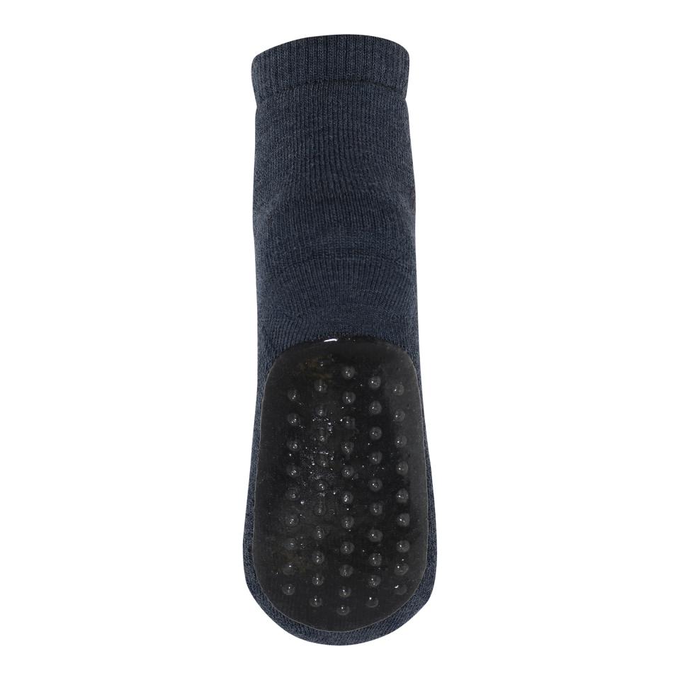 MP Denmark - Rutschfeste Socken aus Wolle 'Wool socks, anti-slip - Dark Denim Melange'