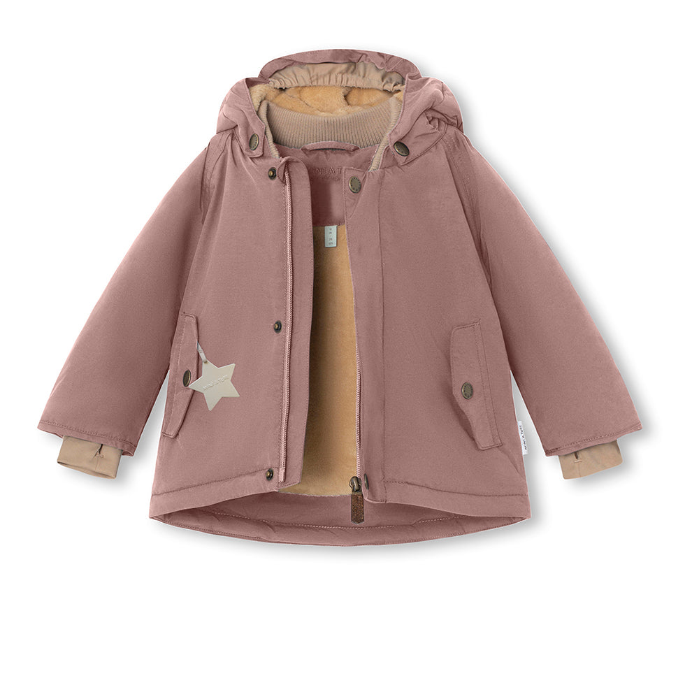 Mini a ture - Winterjacke 'Wally fleece lined winter jacket. GRS - Light plum'