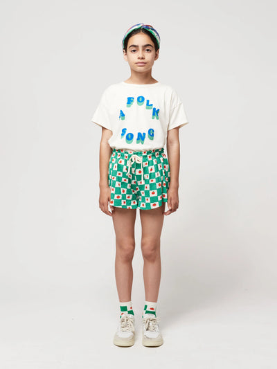 Bobo Choses - Kurze Hose 'Tomato all over ruffle shorts'