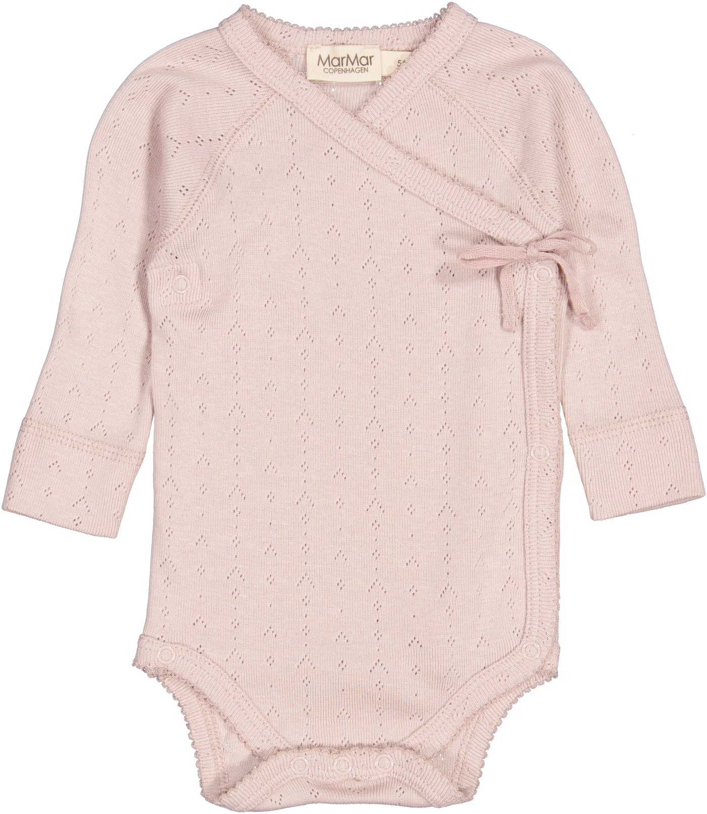 Marmar - Wickelbody 'Belita, Modal Pointelle, body and romper, New Born - Faded Rose'