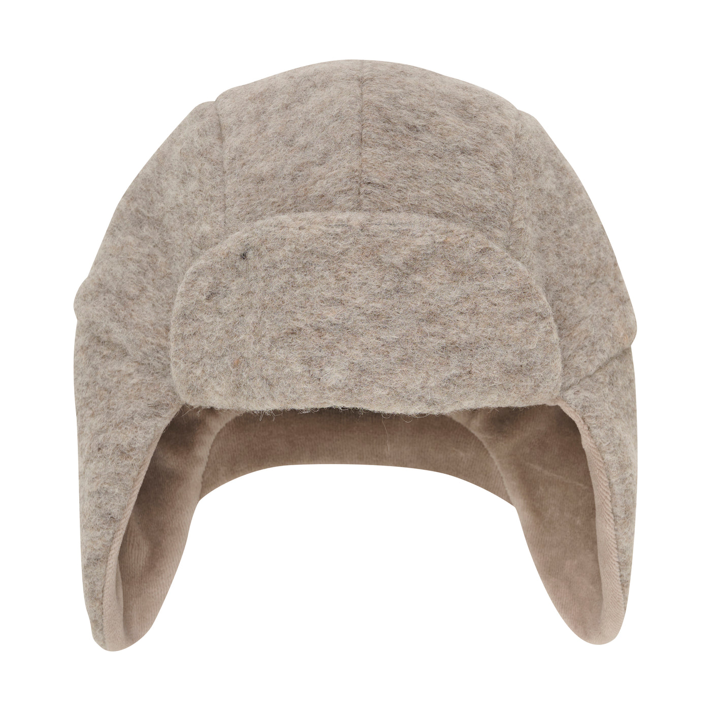 Huttelihut - Mütze aus Wolle 'Hat Wool w. Velour Lining - Camel Melange'