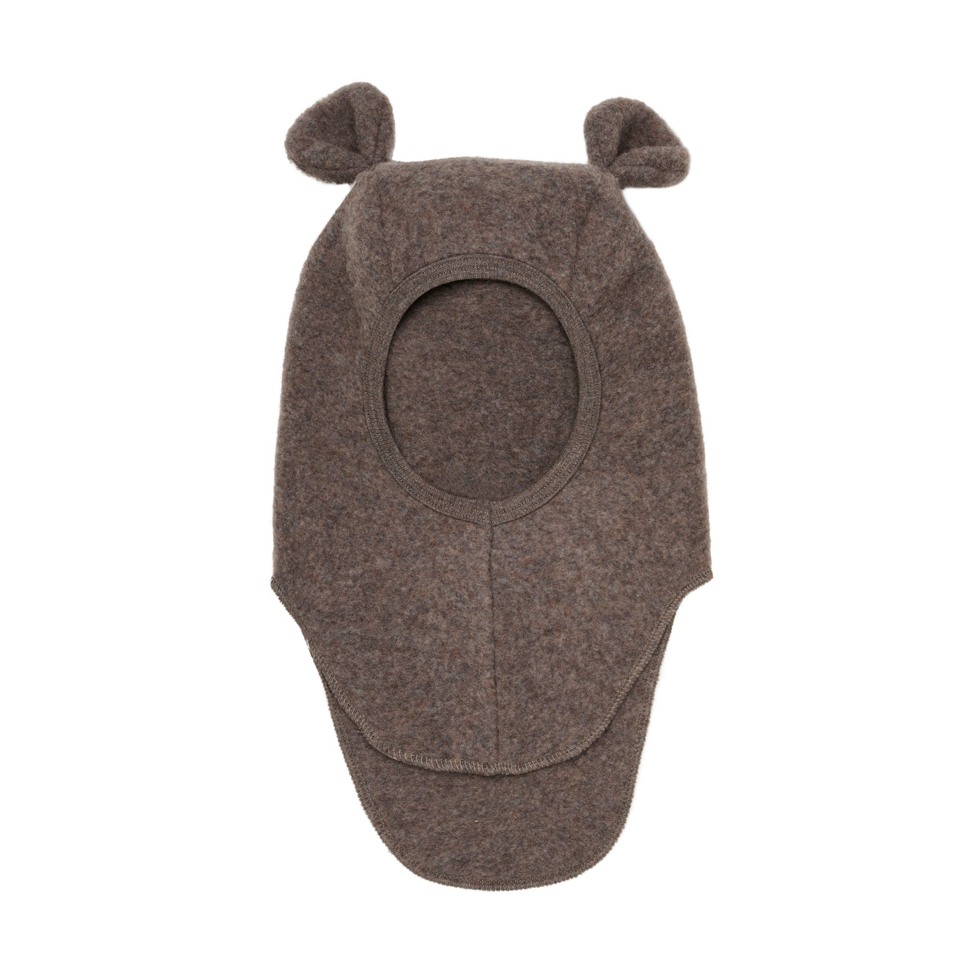 Huttelihut - Schlupfmütze aus Wolle 'Balaclava Ears Wool Fleece - Brown Melange'