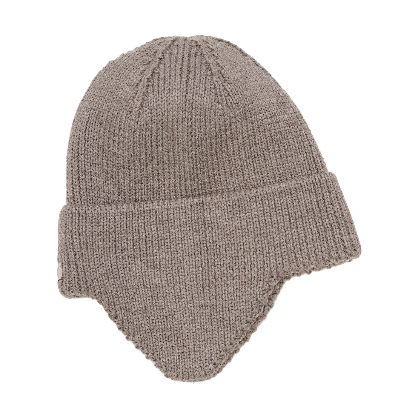 Huttelihut - Mütze aus Wolle 'Hat Wool Knit Windstop - Brown Melange'