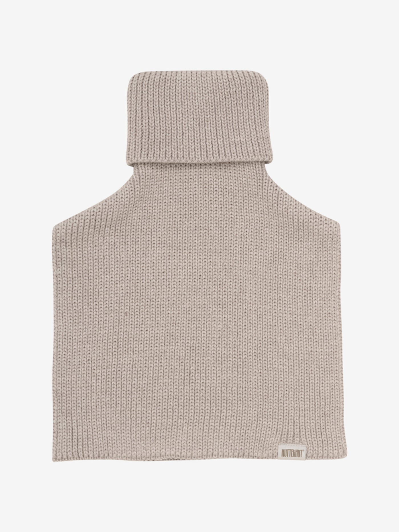 Huttelihut - Schal aus Wolle 'Neck Warmer Wool Knit - Camel Melange'