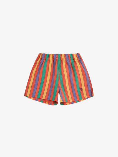 Bobo Choses - Kurze Hose mit Streifen 'Multicolor Stripes woven shorts'