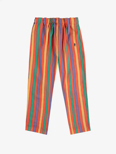 Bobo Choses - Hose mit Streifen 'Multicolor stripes woven pants'