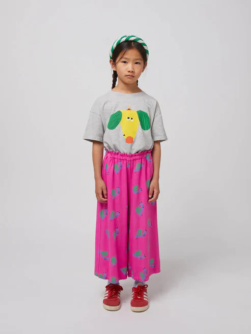 Bobo Choses - Hose mit Schnecke 'Funny Snail all over woven culotte pants'