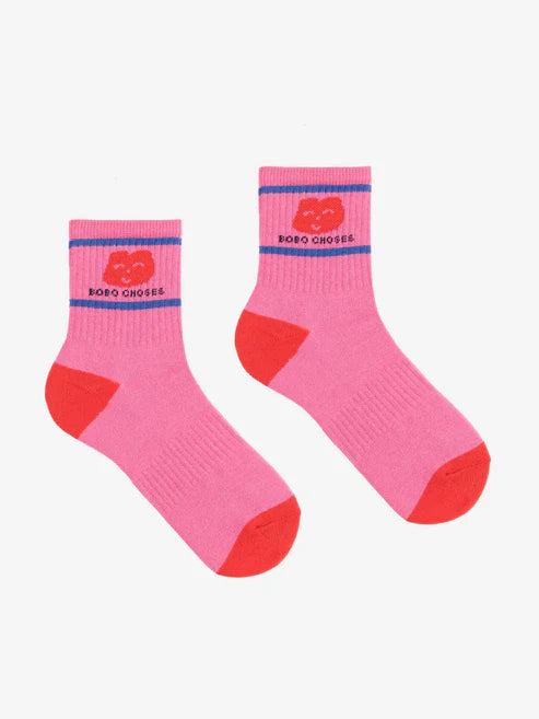 Bobo Choses - Socken mit Bobo-Logo 'Joyful Face short socks'