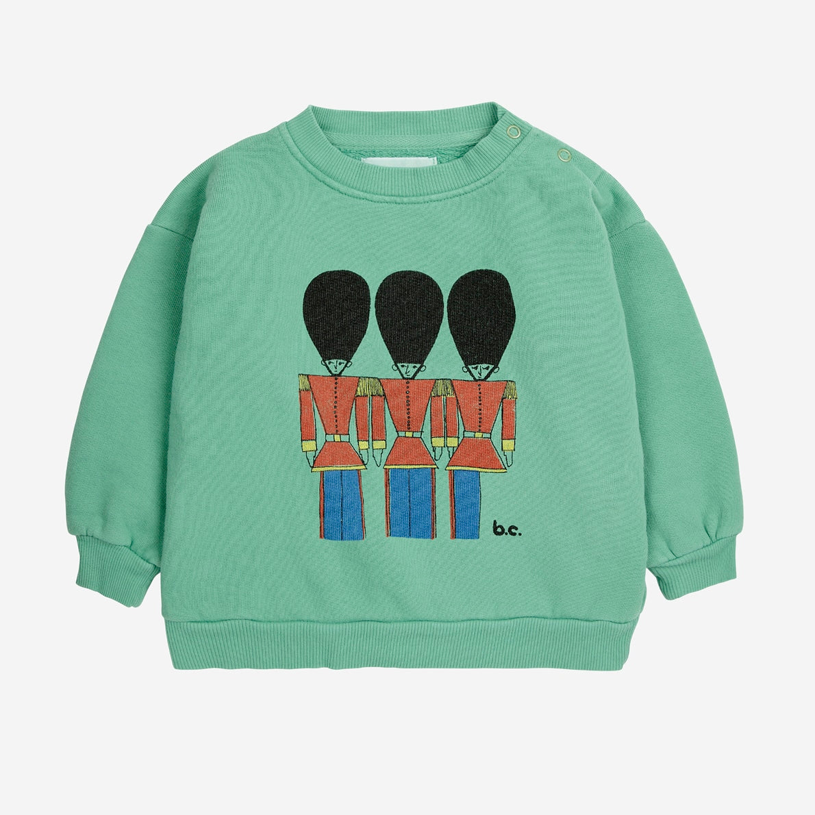 Bobo Choses - Sweatshirt (Baby) 'Baby Little Tin Soldiers sweatshirt - GREEN'