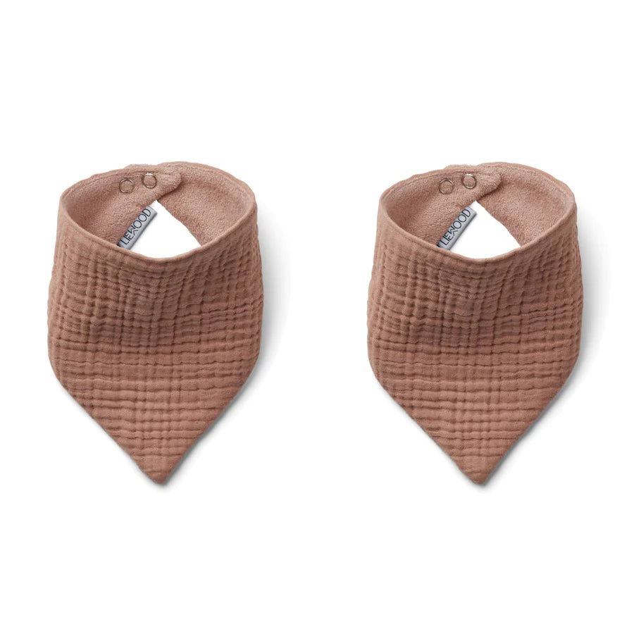 Liewood - Lätzchen in Beige 'Andrea bib 2-pack - Rose’