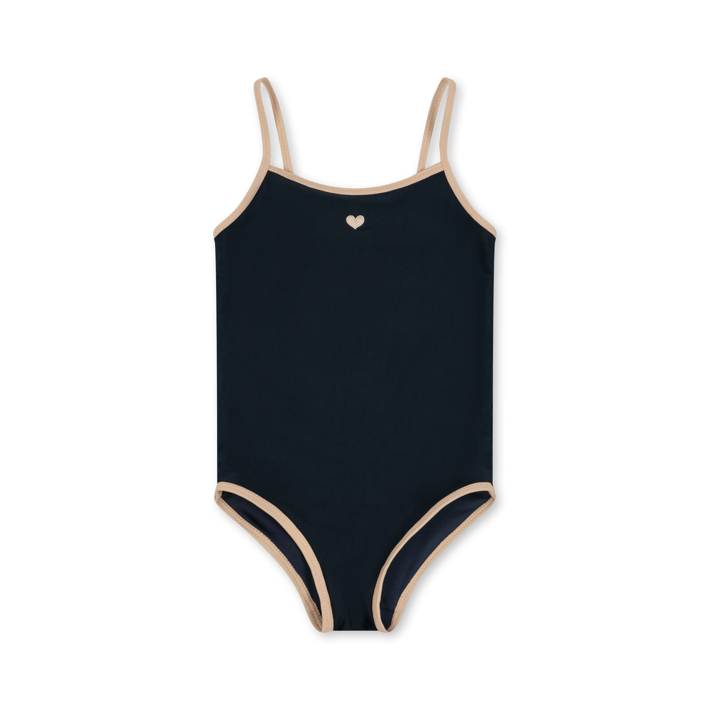 Konges Slojd - Badeanzug mit Herz 'MANON SWIMSUIT - BLUEBERRY'