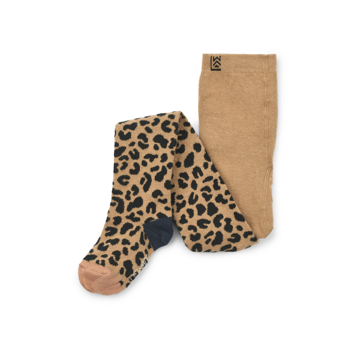 Liewood - Leo Strumphosen 'Silva Tights - Mini leo oat/Oat'