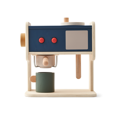 Liewood - Kaffeemaschine aus Holz 'Titouan Espresso Machine - Indigo blue multi mix'