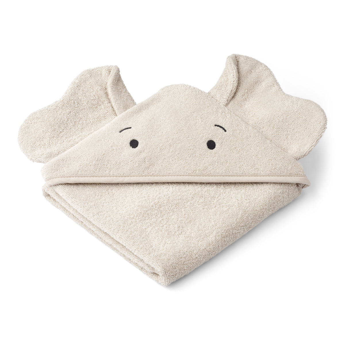 Liewood - Kaputzenhandtuch mit Elefant - 'Albert Elephant Hooded towel - Sandy'