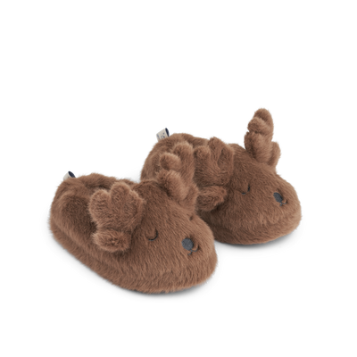 Liewood - Hausschuhe mit Rentiere'Aviaja Reindeer Slippers - Pecan'