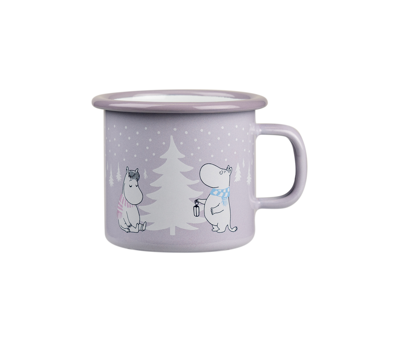 Muurla - Becher mit MOOMIN (Lila, Weihnachten) 'Tasse (2,5 DL)'