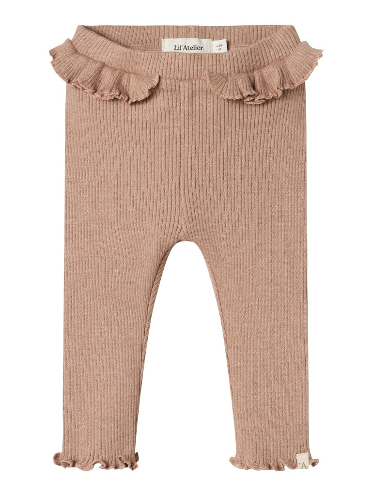 Lil Atelier -  Leggings gerippt 'NBFSOPHIA SIA SLIM LEGGING LIL - Rugby Tan'