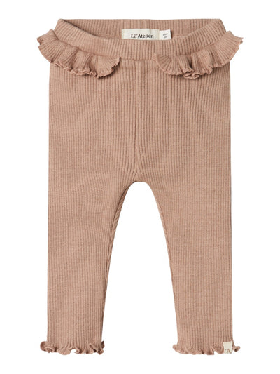 Lil Atelier -  Leggings gerippt 'NBFSOPHIA SIA SLIM LEGGING LIL - Rugby Tan'