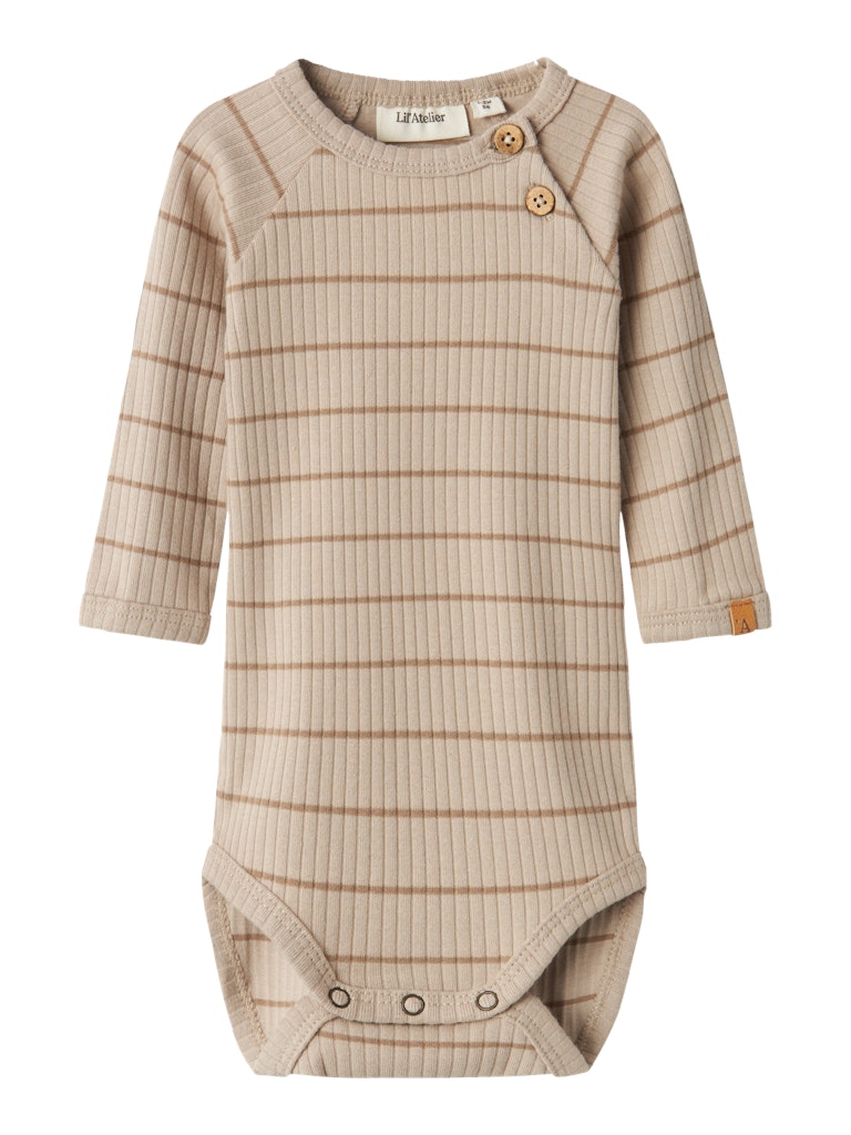 Lil Atelier - Langarmbody 'NBMKAIL LS SLIM BODY LIL NOOS - Pure Cashmere'