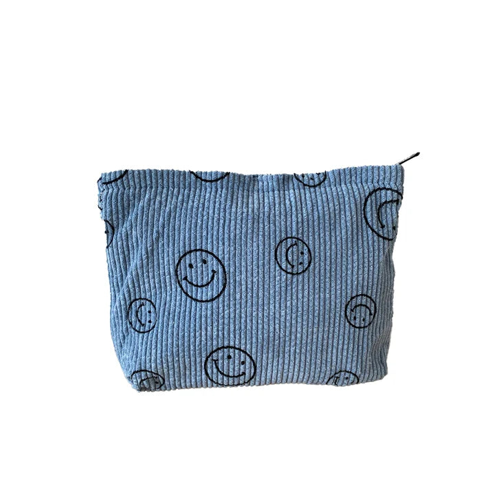 Lulue - Kulturtasche mit Smiley 'AYO SMILEY COSMETIC BAG - BLUE'