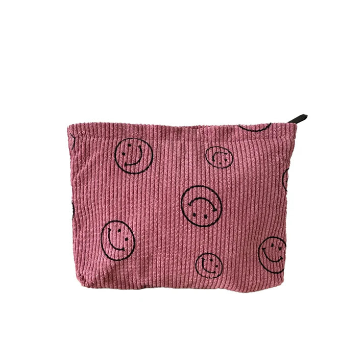 Lulue - Kulturtasche mit Smiley 'AYO SMILEY COSMETIC BAG - ROSE'