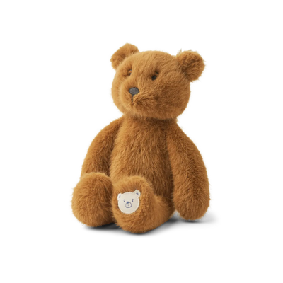 Liewood - Teddy klein 'Berto Bear Small Teddy - Golden caramel'