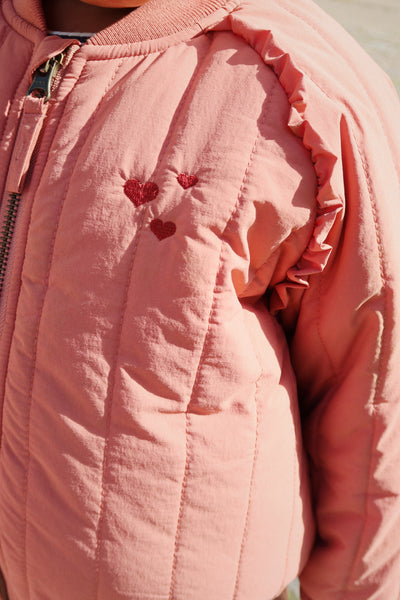 Konges Slöjd - Bomber Jacke mit Prinzessin 'JUNO FRILL BOMBER JACKET - CANYON ROSE'