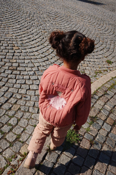 Konges Slöjd - Bomber Jacke mit Prinzessin 'JUNO FRILL BOMBER JACKET - CANYON ROSE'