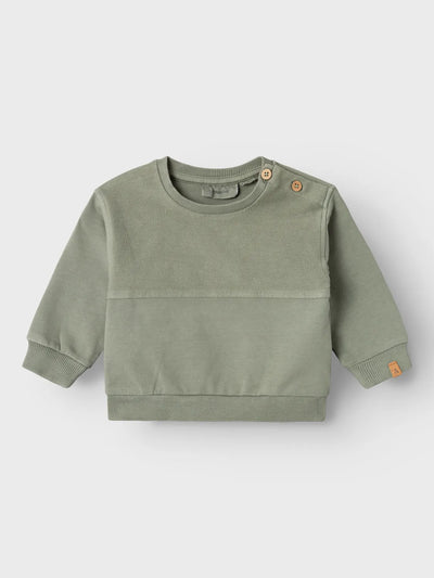 Lil Atelier - Sweatshirt 'NBMOMADS LS NREG SWEAT LIL - Seagrass'