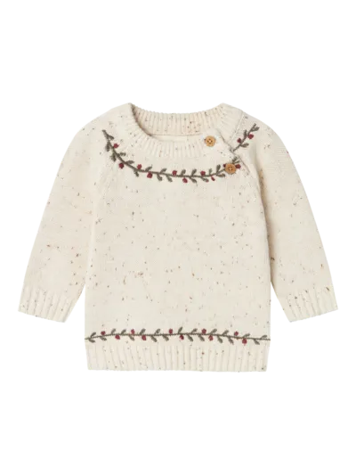 Lil Atelier - Pullover 'NBNGALTO RIO LS KNIT LIL - Turtledove'