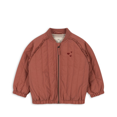 Konges Slöjd - Bomber Jacke mit Prinzessin 'JUNO FRILL BOMBER JACKET - CANYON ROSE'