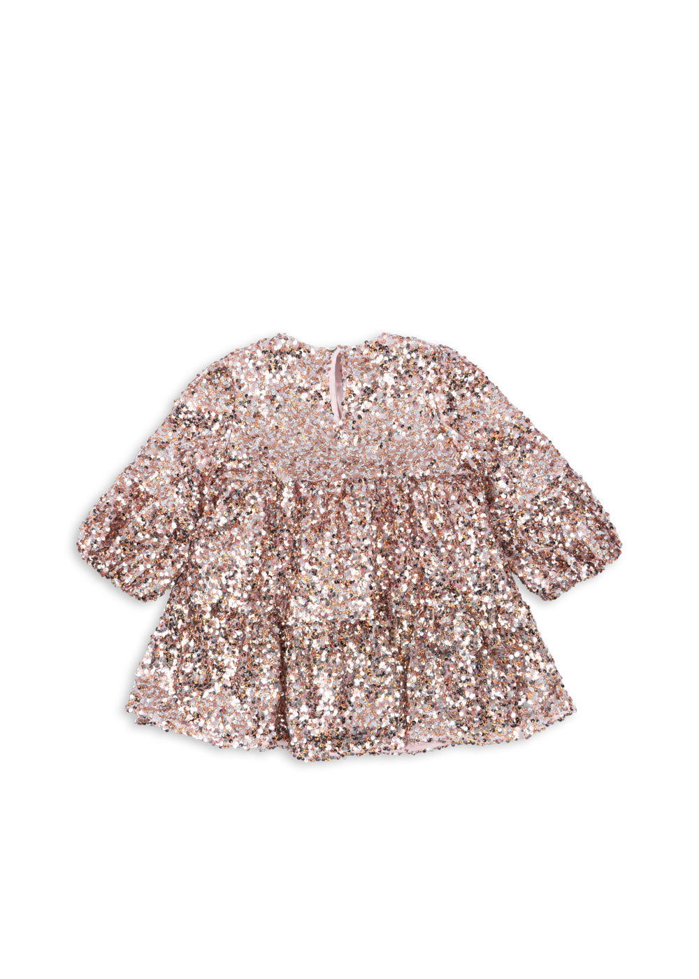 Konges Slojd - Kleid mit Glitzer 'LILA SEQUINS DRESS - GREY/ROSA'