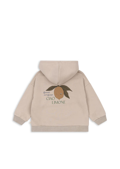 Konges Slojd - Sweatshirt mit Reißverschluss 'LOU SWEAT HOOD OCS - FRENCH OAK'