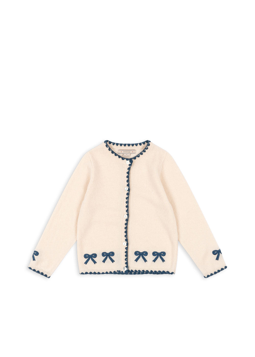 Konges Slojd - Strickjacke aus Wolle 'COLLETTE KNIT CARDIGAN - OFF WHITE'