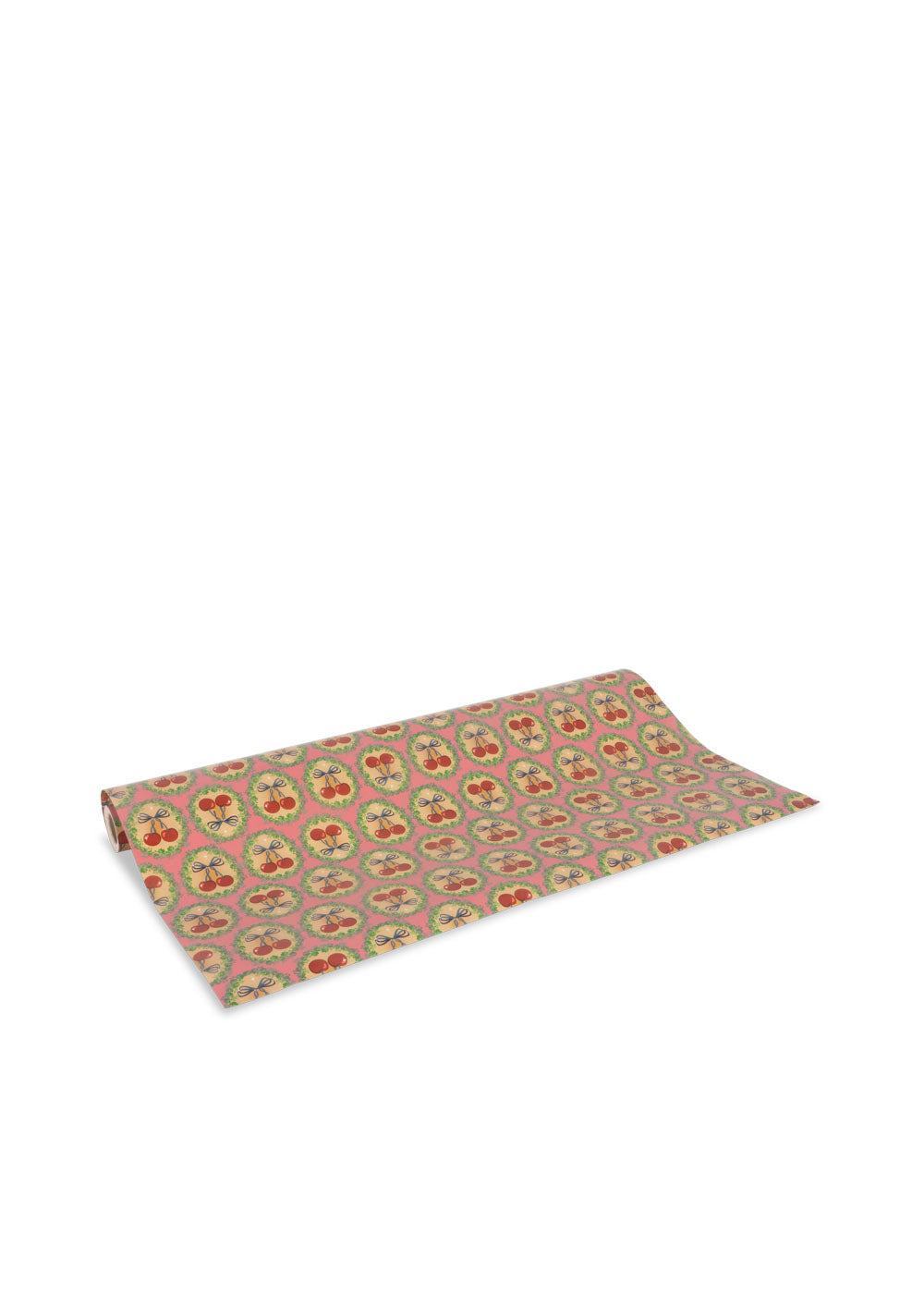 Konges Slojd - Geschenkpapier mit Kirschen 'WRAPPING PAPER FSC - CHERRY BOW/KALUKA'