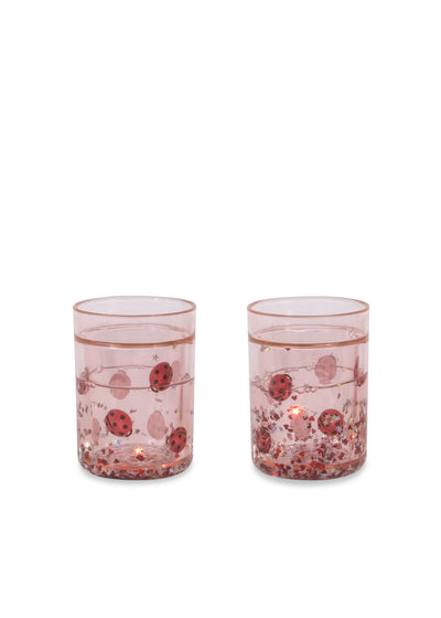 Konges Slojd - Glitzer Becher Marienkäfer '2 PACK LADYBUG GLITTER CUPS - LADYBUG'