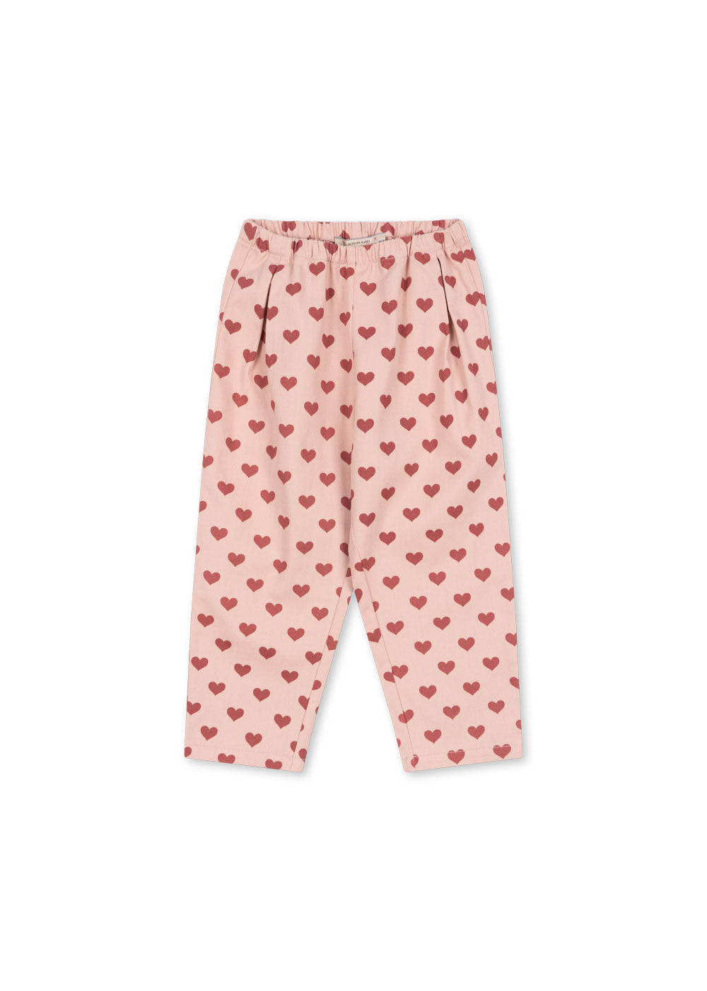 Konges Slojd - Jeans mit Herzen 'FEN PANTS GOTS - AMOUR ROUGE'