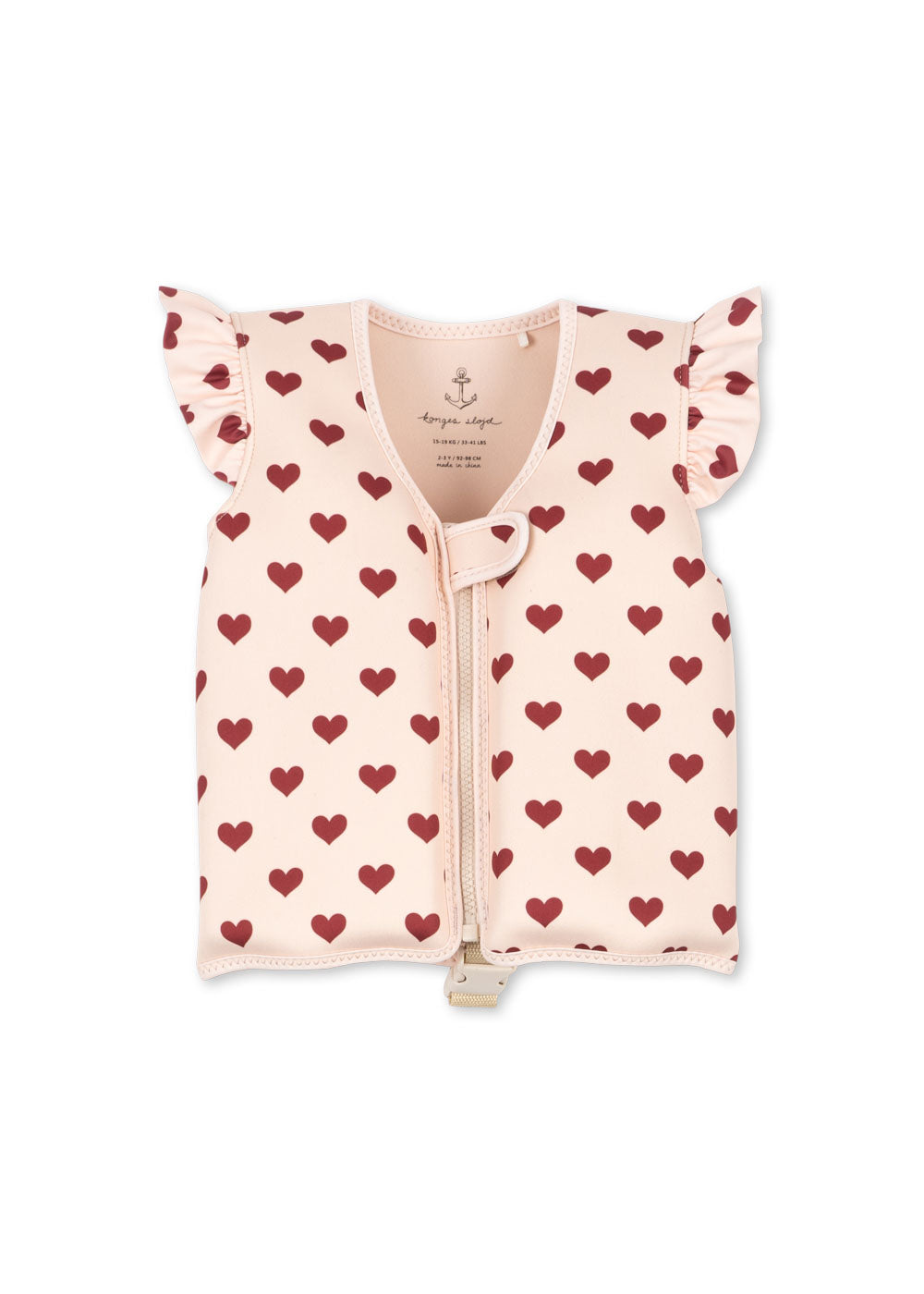 Konges Slojd - Schwimmweste mit Herzen 'AVERY SWIM VEST - AMOUR ROUGE'