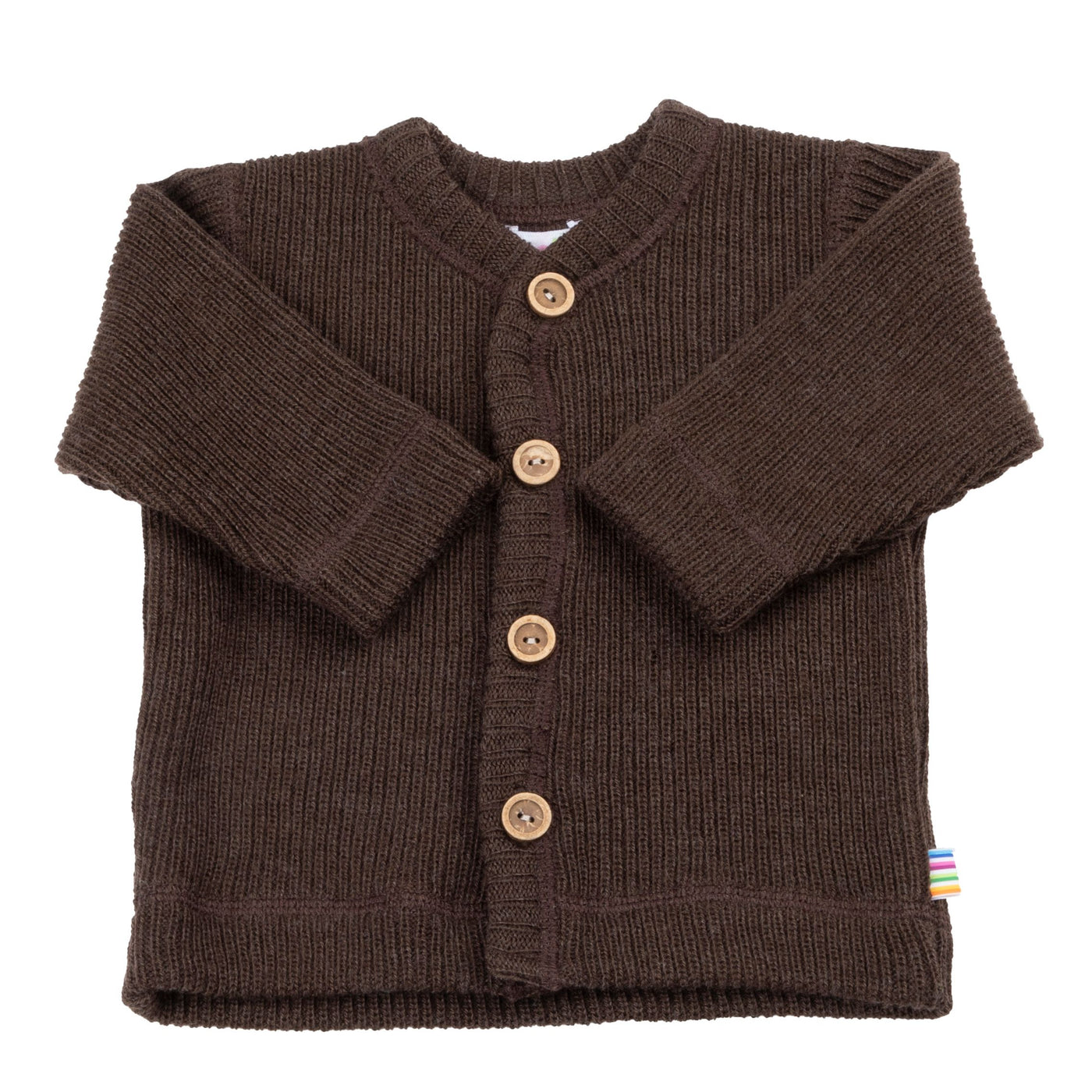 JOHA - Jacke aus Wolle 'Cardigan - Dark Brown'