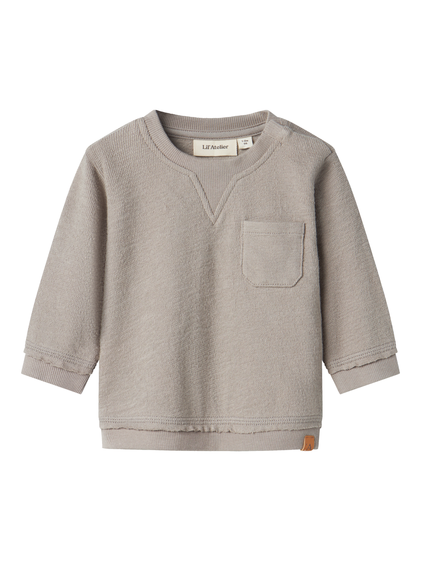 Lil Atelier - Sweatshirt 'NBMDIAS LS NR SWEAT LIL - Mourning Dove'